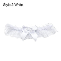 Sexy Fashion Lingerie Wedding Garter Belt Bride Cosplay Party Accessories Bowknot Lace Elastic Leg Ring