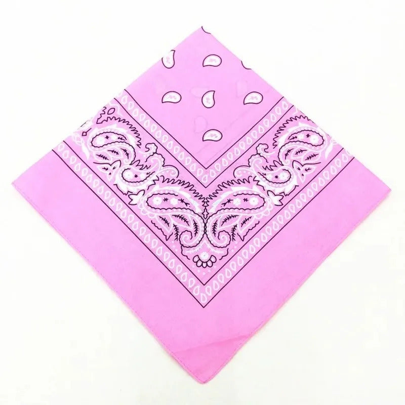 Unisex Men Women Bandana Hairband Cowboy Mens Biker Sports Headwear Wrist Hairwrap Single Sided Head Wrap Scarf Paisley