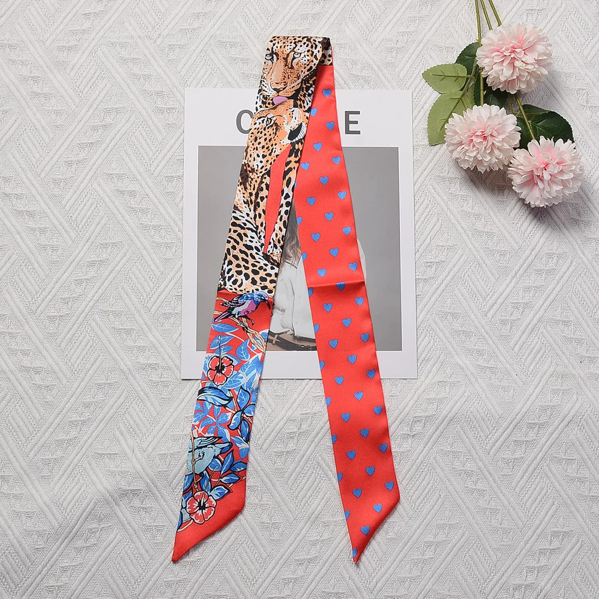 Horse Printing Bag Scarf 2024 New Small Skinny Silk Scarf Women Luxury Brand Foulard Women Tie Fashion Head Scarves For Ladies