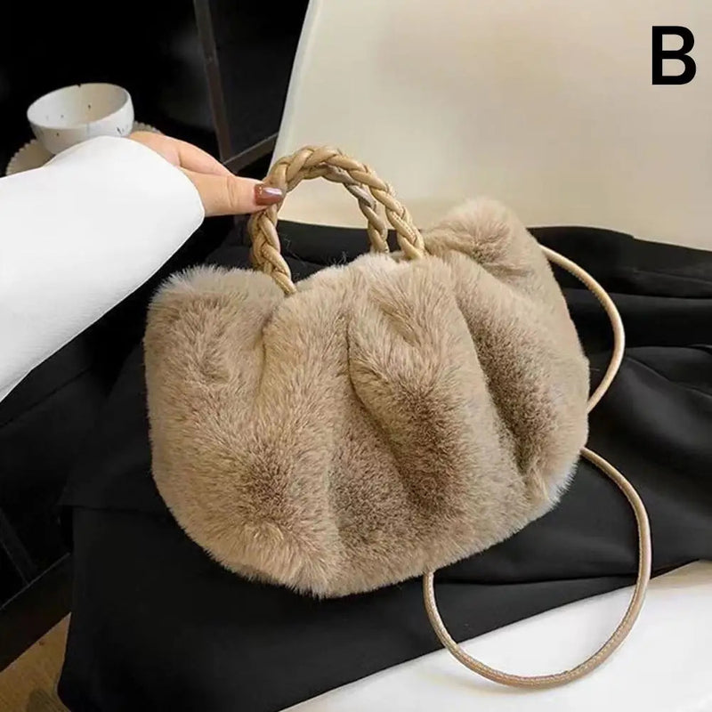 Cute Pumpkin Bag 2025 Autumn And Winter New Fashion Cloud Crossbody Bag Niche Design Sweet Girl Handbag