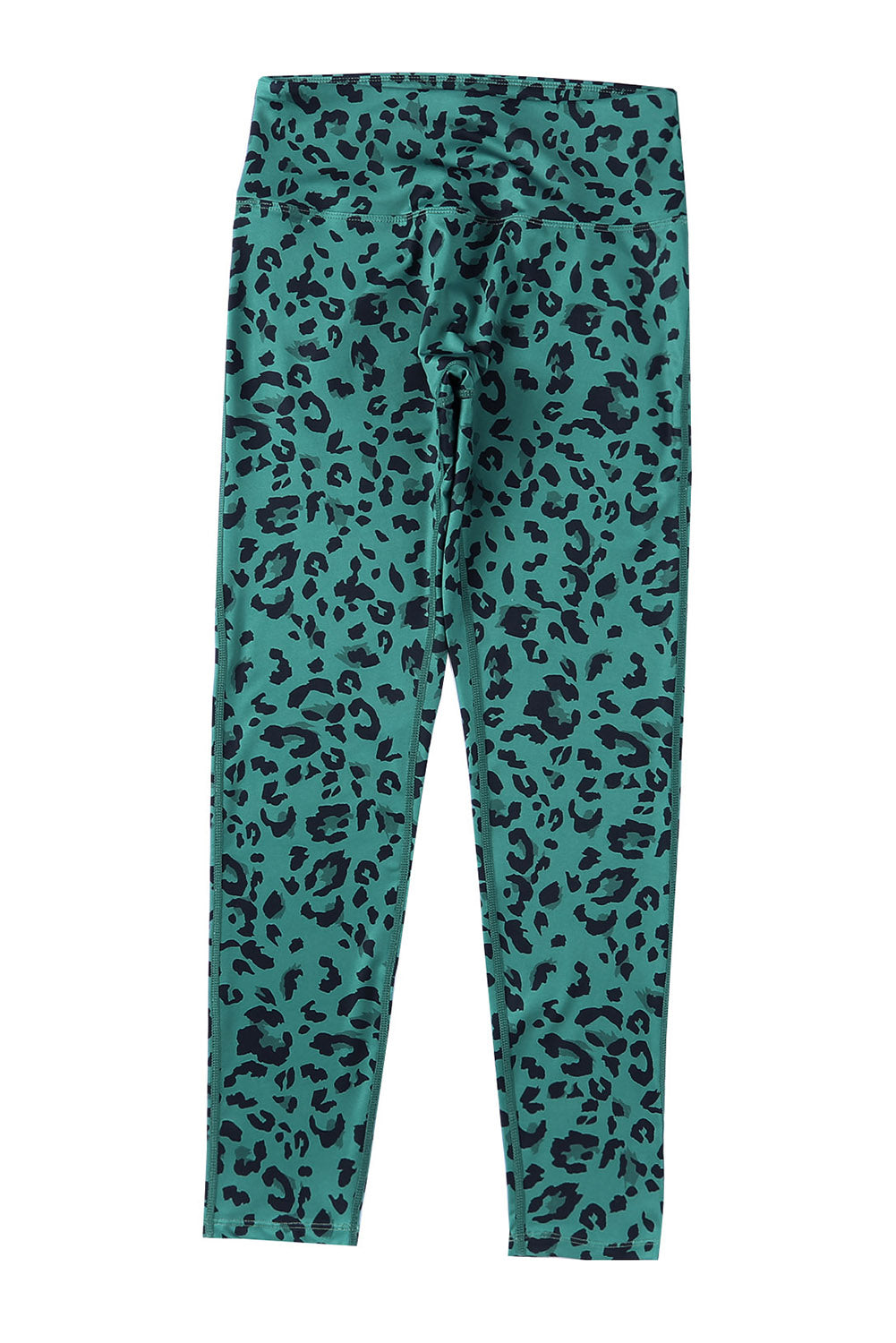 Green Classic Leopard Print Active Leggings