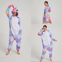 Women Pijama Animal Jumpsuit Onesie Kigurumi Unicorn Suit Shark Bodysuits Adult Flannel Sleepwear Full Body Winter