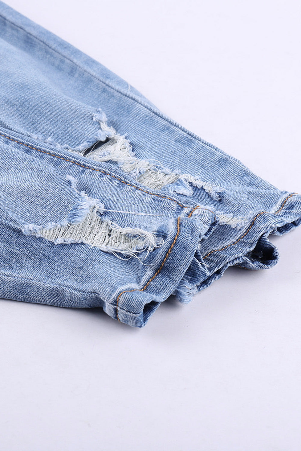 Distressed Mid Rise Jeans