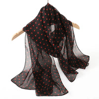 2024 New Print Chiffon Scarf Shawl Women Sunscreen Silk Scarf Turban Long Wrap Beach Travel Outdoor Accessories Trendy Headband