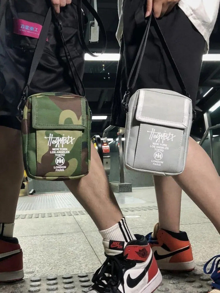 STUY Street Hip Hop Shoulder Slung Mobile Phone For Teenagers Japanese Classic Small Bag Magazine