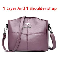 Luxury Handbag Fashion Print Large Capacity Soft Leather Women Shoulder Crossbody Bag Leisure Designer Ladies Purses and Handbag