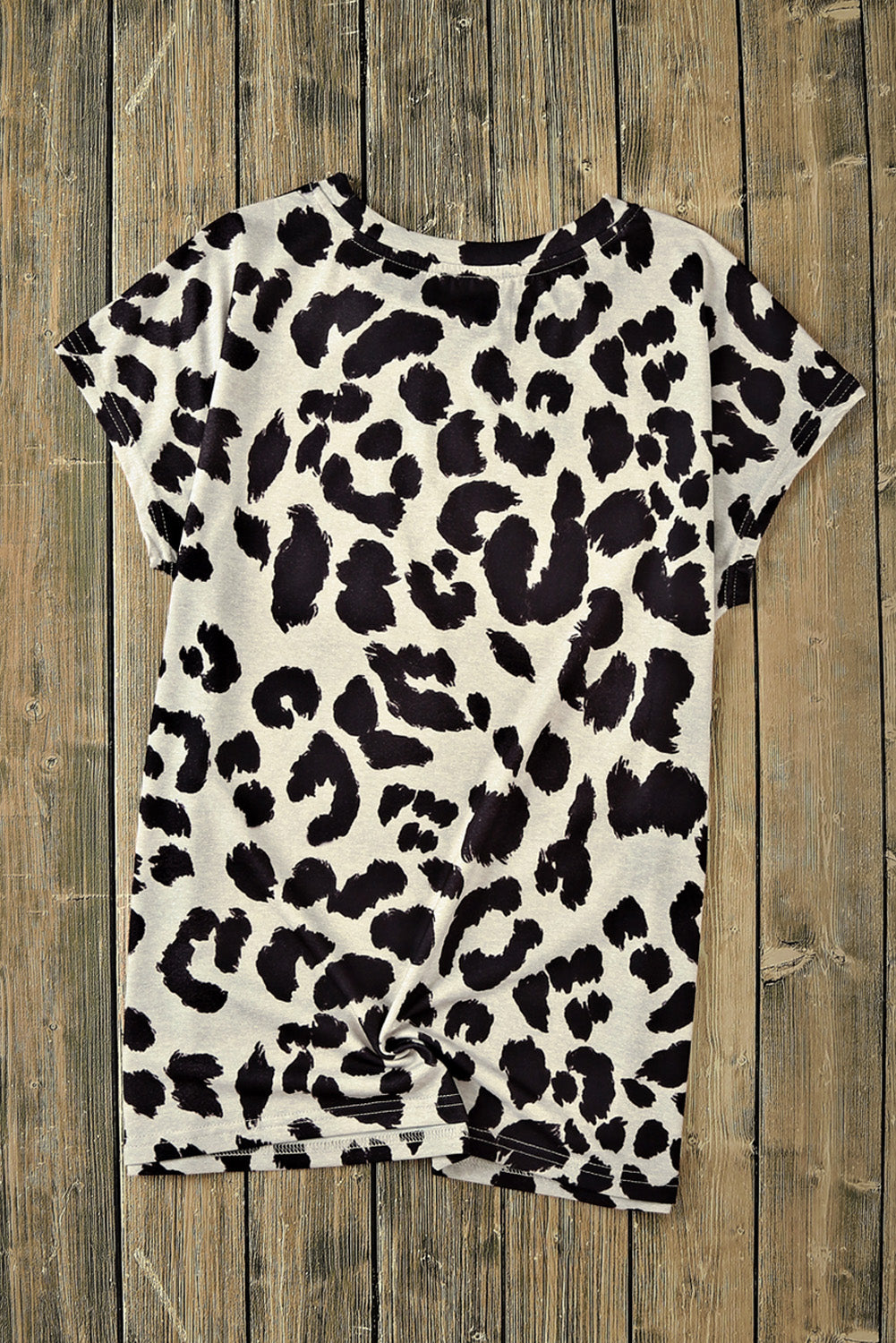 Leopard Blank Apparel-Leopard Bleached Graphic Short Sleeve Tee