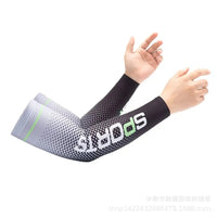 2023 Summer New Sunscreen Ice Silk Sleeve UV Sun Protection Cooling Anti-Slip Arm Sleeves Men Women Outdoor Sport Cycling Sleeve