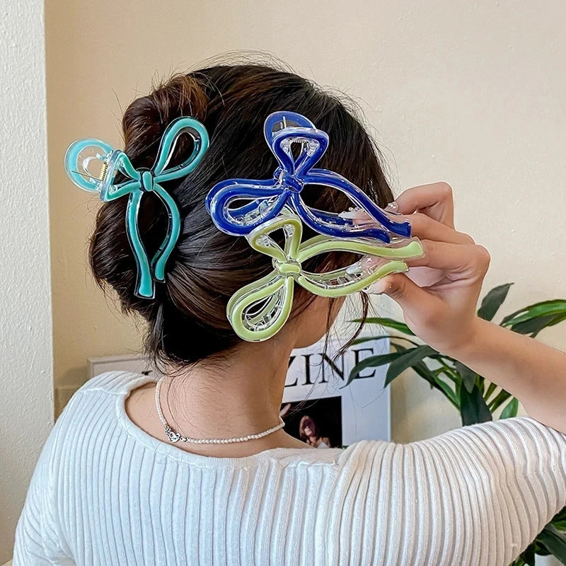 Scissors Shape Hair Claw Clips Women Shark Jelly Clear Hairclip Girl Hairpin Crab Barrette Clamp Hair Accessories