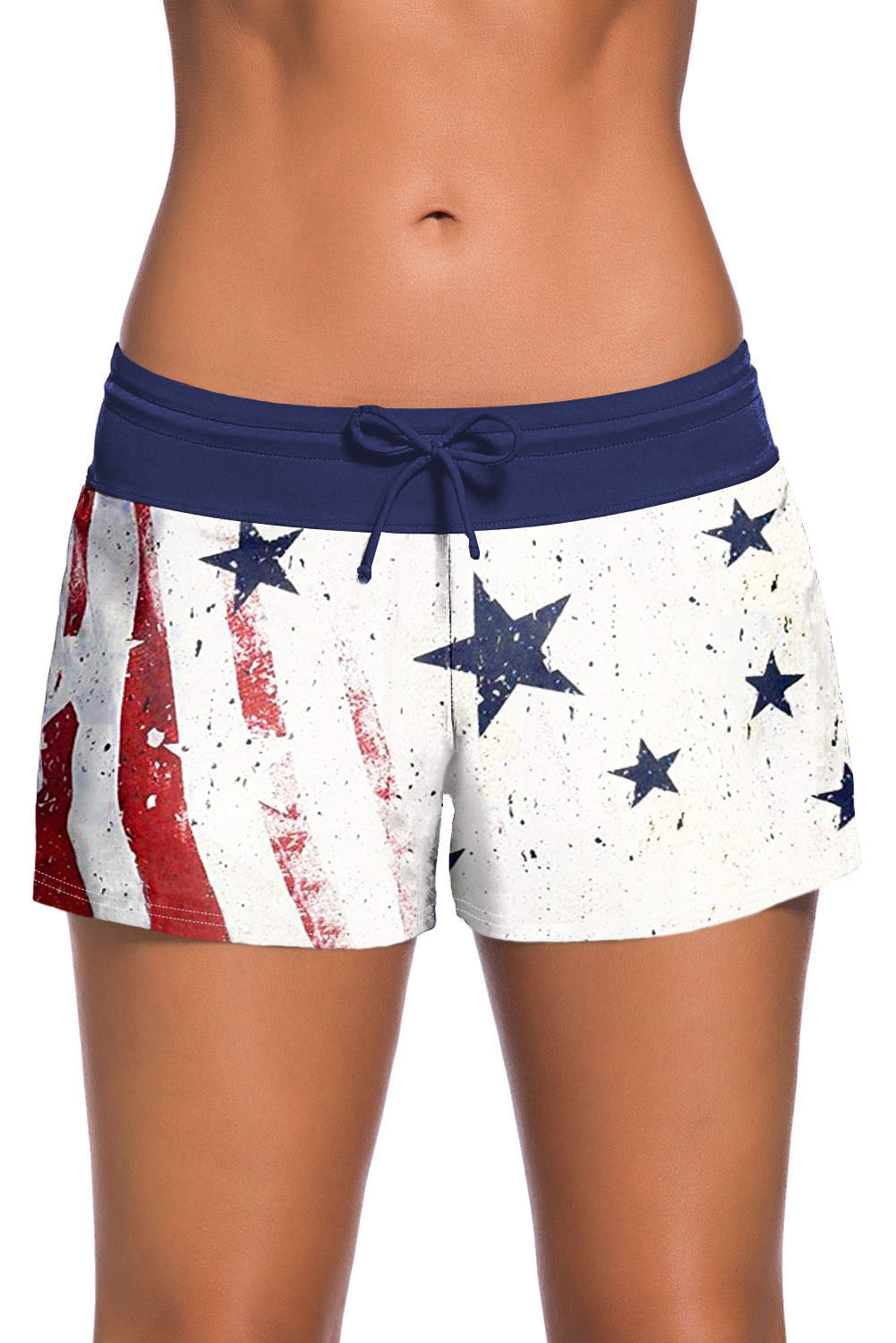 Star Print Women Swim Boardshort