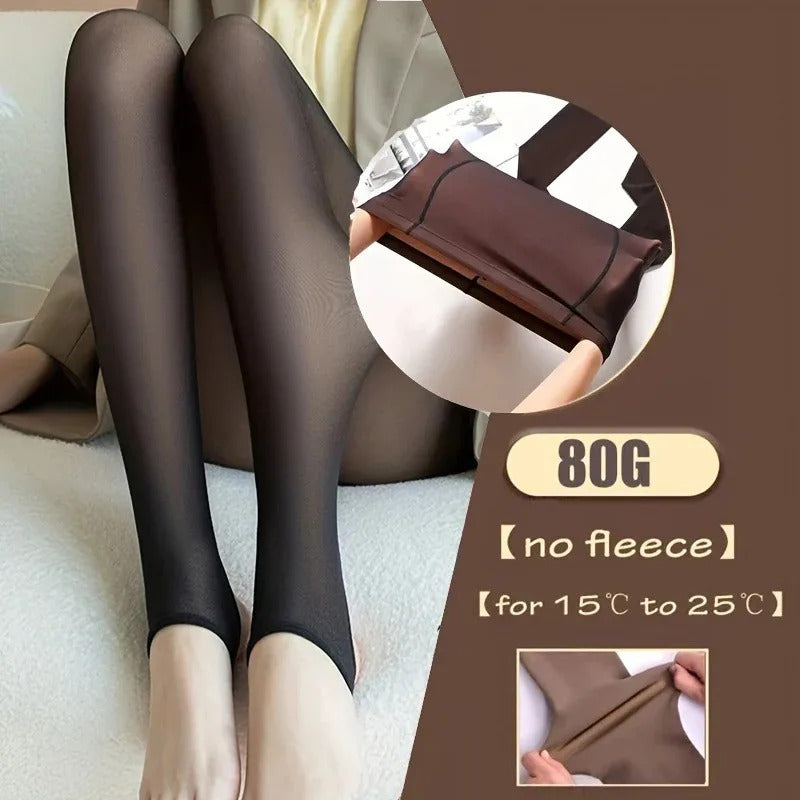 Thermal Pantyhose, Faux Translucent Tights for Women, Soft and Warm, Suitable for Cold Weather Sexy Pantyhose Stockings