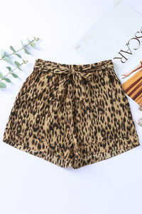 Animal Print Casual Shorts