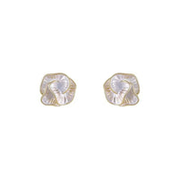 Gentle Camellia Earrings Light Luxury Fashionable Temperament High End Feeling Niche Design Flower Earrings For Women