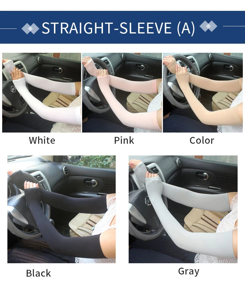 Sun protection sleeve Summer ice sleeve sleeve Breathable gloves Flesh color thin ice silk skin color arm sleeve Arm sleeve