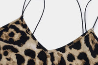 Hawthaw Women Party Club Evening Streetwear Leopard Bodycon Midi Dress 2024 Summer Clothes Wholesale Items For Business