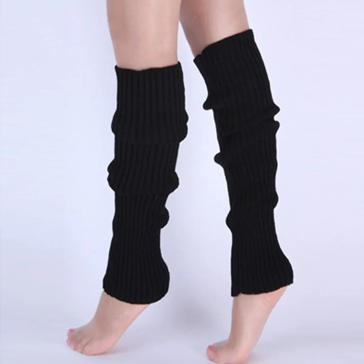 5/1Classic Knit Leg Warmers Rib-Knit Knee-High Leg Warmer Socks Women's Stockings Knitted knee high socks for comfort