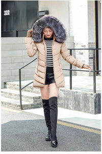 2024 New Arrival Fashion Slim Women Winter Jacket Cotton Padded Warm Thicken Ladies Coat Long Coats Parka Womens Jackets