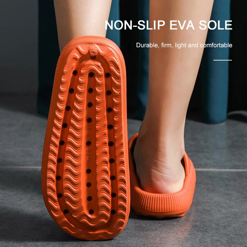 Women Thick Platform Cloud Slippers Indoor Home Eva Soft Sole Pillow Slides Sandals Woman 2023 Summer Non Slip Beach Flip Flops