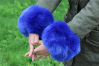 Imitation Raccoon Fox Hair Fluffy Hand Rings Fluffy Wrist Guards Women's Cuffs Imitation Rabbit Fur Bracelets Cuffs Wrist Covers