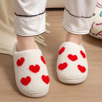 2024 Autumn Winter Family Fashion Slippers Women Home Warm Cartoon Flat Sandals Men Cute Non-slip Slides Couples Christmas Shoes