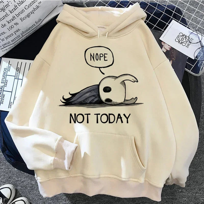 Hollow Knight Hoodies Men Korea Ulzzang Grunge Y2k Aesthetic Fmale Autumn and Winter Pullover Hoddies Graphic Streetwear