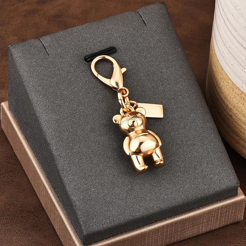 Exquisite High-end Bear Cherry Butterfly Keychains For Women Y2k Bag Pendant Car Key Chains Jewelry Gift Decoration Accessories