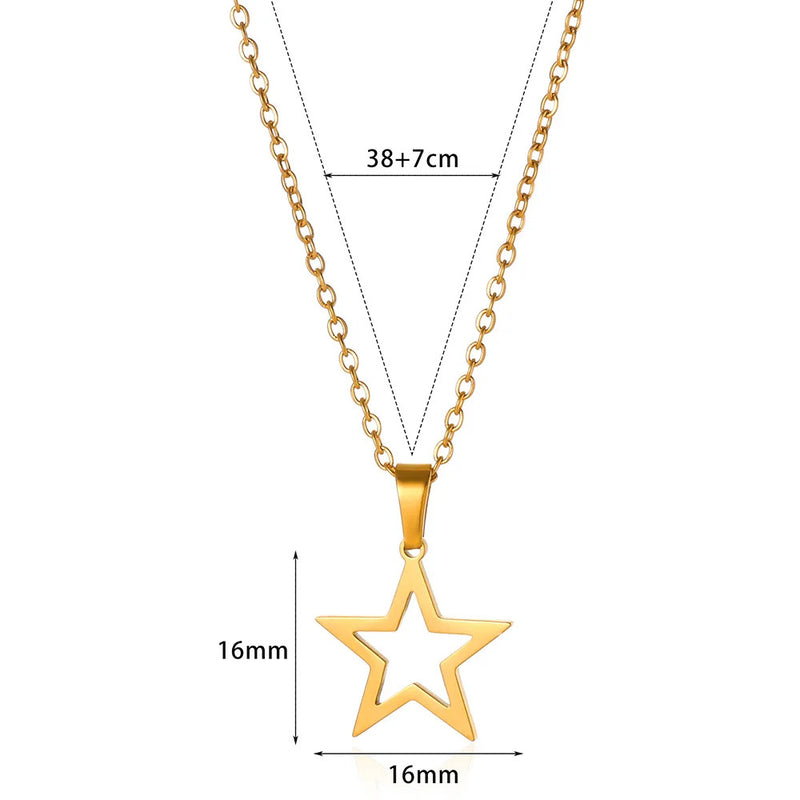 Stainless Steel Love Heart Necklace For Women 2023 New Trendy Lip Chain Simple Pendant Necklace Jewelry Gift Wholesalers