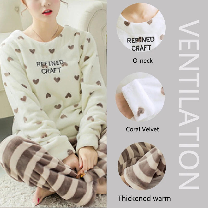 Winter Thickened Warm Coral Velvet Couple Pajamas Robe Women Homewear Hooded Men Long Flannel Solid Colour Easy to Clean Girl