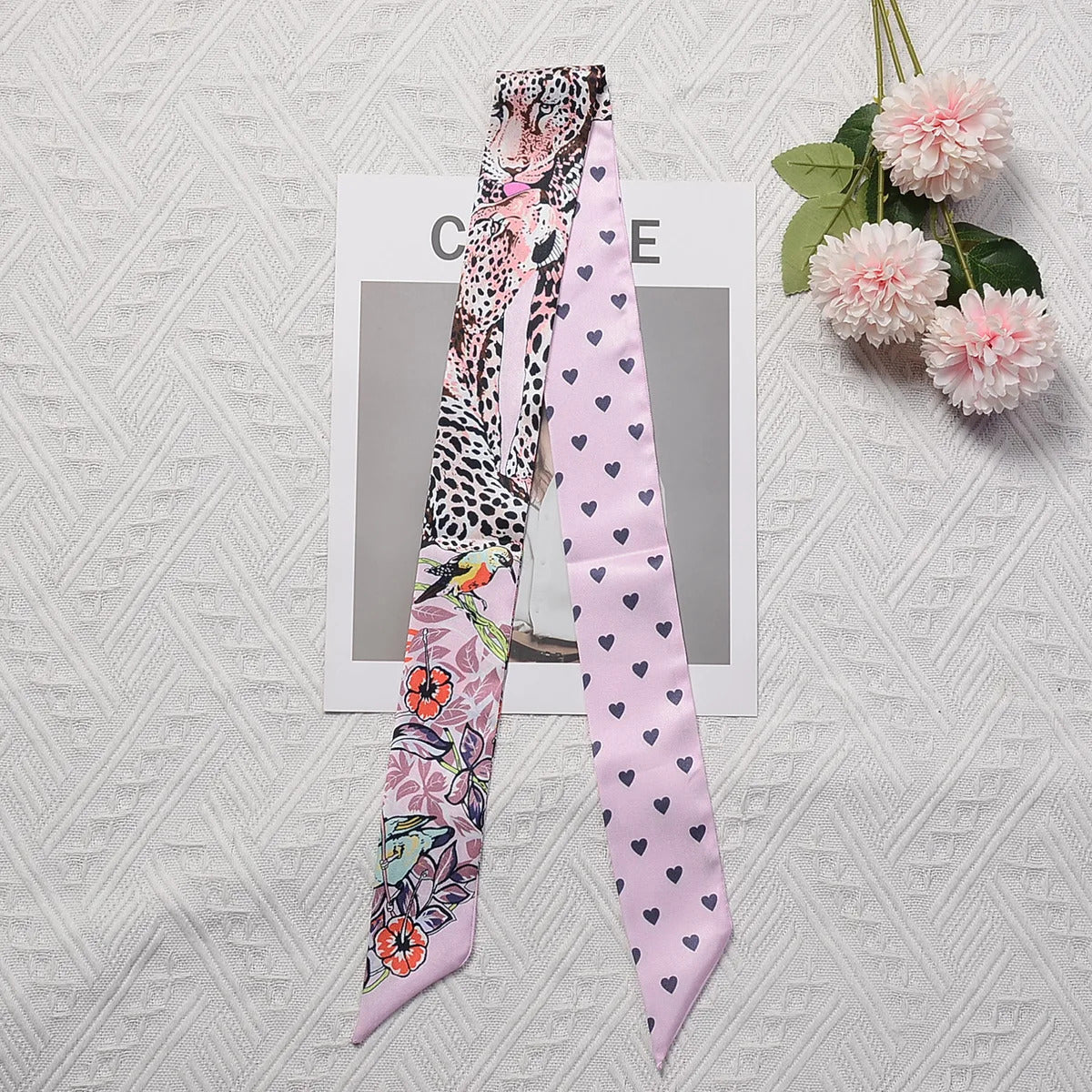 Horse Printing Bag Scarf 2024 New Small Skinny Silk Scarf Women Luxury Brand Foulard Women Tie Fashion Head Scarves For Ladies