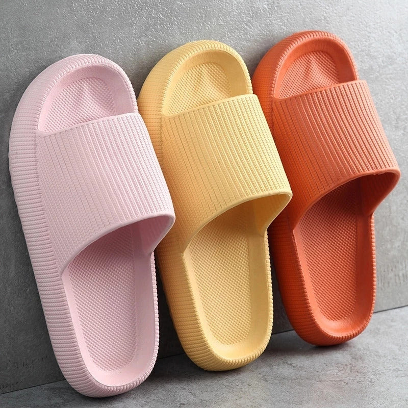 Women Thick Platform Cloud Slippers Indoor Home Eva Soft Sole Pillow Slides Sandals Woman 2023 Summer Non Slip Beach Flip Flops