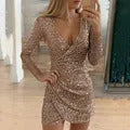 Wedding Guest Dresses For Women Spaghetti Strap A-Line Glitter Sparkly Sequin Dress For Women Mini Cocktail Dresses For Women