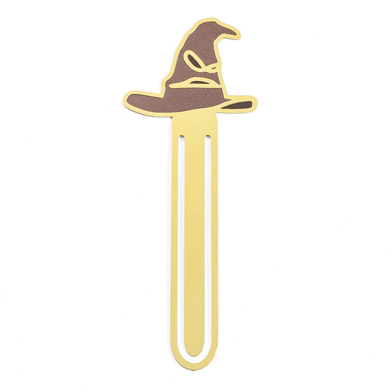 Simple Harres Potter Bookmark Holder College Series Sorting Hat Envelope Metal Bookmark Classic Design Exquisite