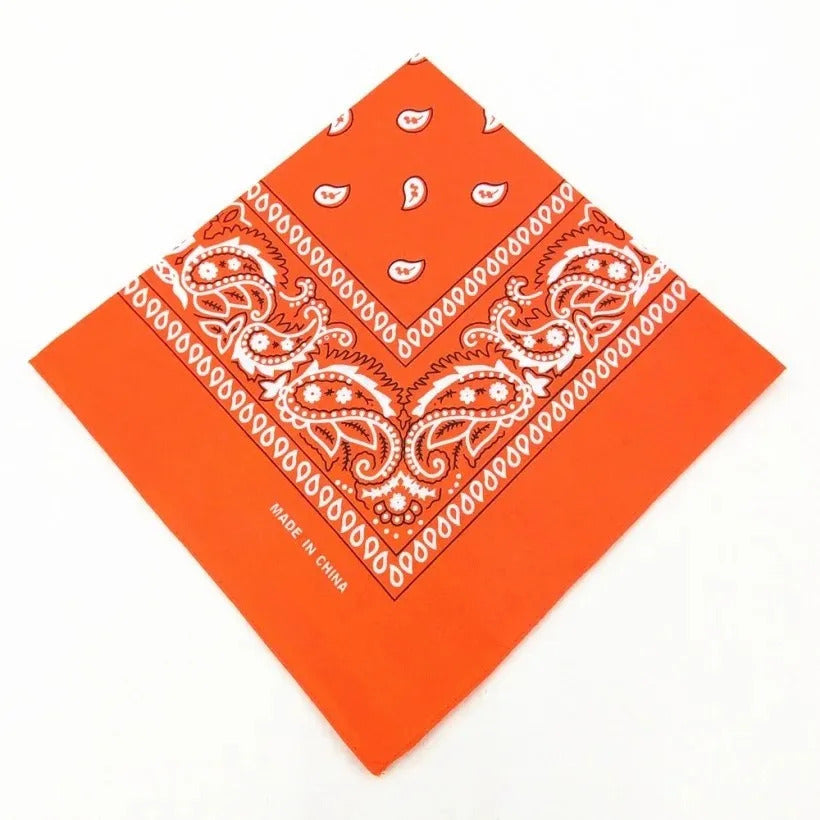 Unisex Men Women Bandana Hairband Cowboy Mens Biker Sports Headwear Wrist Hairwrap Single Sided Head Wrap Scarf Paisley