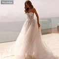 Customized ZJ9076 Ball Gown Spaghetti Straps White Ivory Tulle Pearls Bridal Dress For Wedding Dresses 2025 Marriage