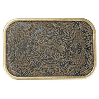 Aztec Calendar Men's Metal Belt Buckle Jeans Accessories High Quality