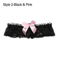 Sexy Fashion Lingerie Wedding Garter Belt Bride Cosplay Party Accessories Bowknot Lace Elastic Leg Ring