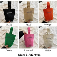 Casual Handbags Canvas Shoulder Crossbody Bags Large Capacity Shopper Bag Letters Shoulder Crossbody Bags Purse