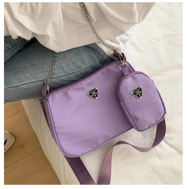 New Simple Small Crossbody Female Armpit Bags Solid Color Shoulder Bags Casual Bags Slanting Women's Bags Mother's Bags