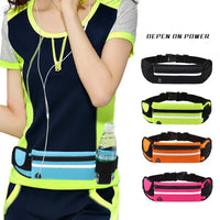 Outdoor Sports Waterproof Reflective Strip Waist Bag Mobile Phone Cycling Fitness Running Waist Bag Adjustable Elastic Strap