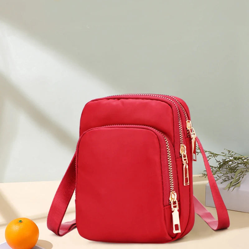 New Casual Large Capacity Shoulder Bags For Women Waterproof Oxford Multi-Zipper Crossbody Bag For Mother Shopping Handbag