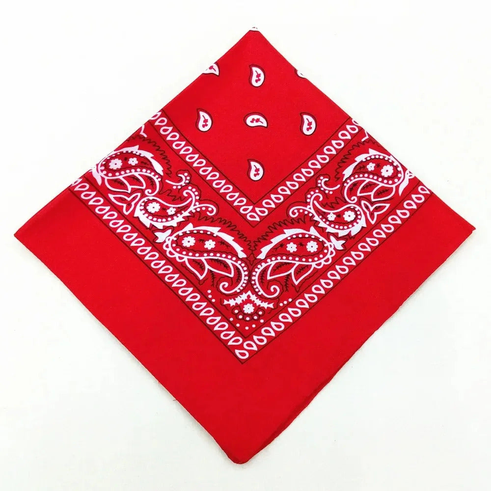 Unisex Men Women Bandana Hairband Cowboy Mens Biker Sports Headwear Wrist Hairwrap Single Sided Head Wrap Scarf Paisley