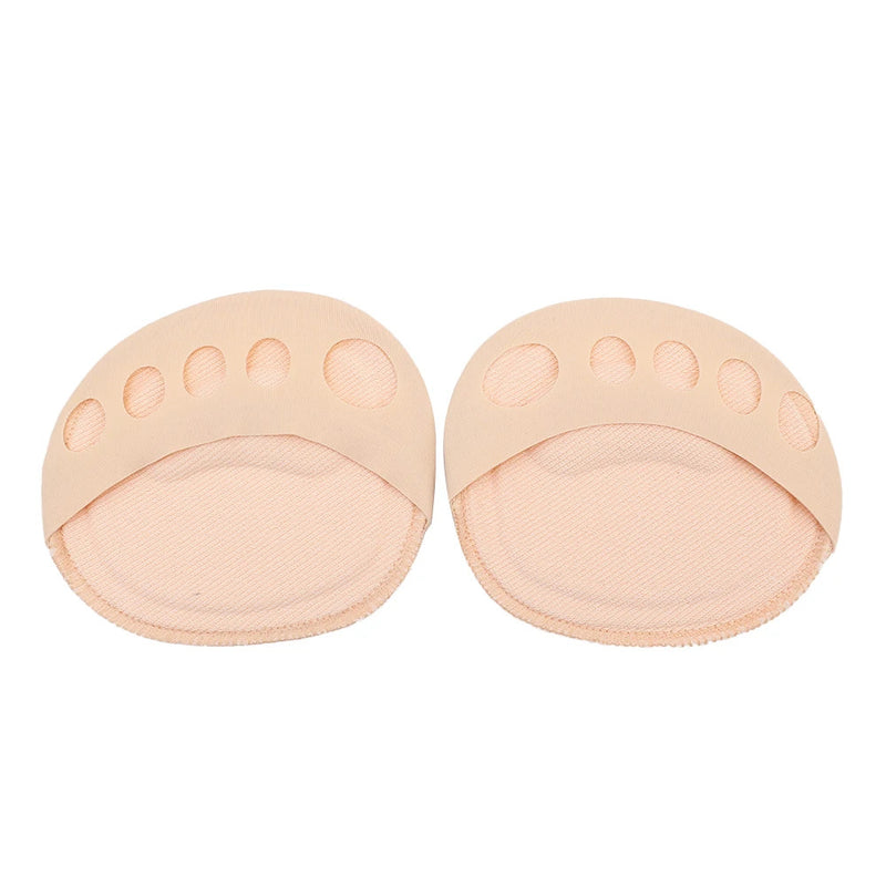 10pcs Front Foot Pads Women's Summer Thin Anti Wear High Heel Pads Non Slip Half Palm Five Finger Sock Invisible Split Toe Socks