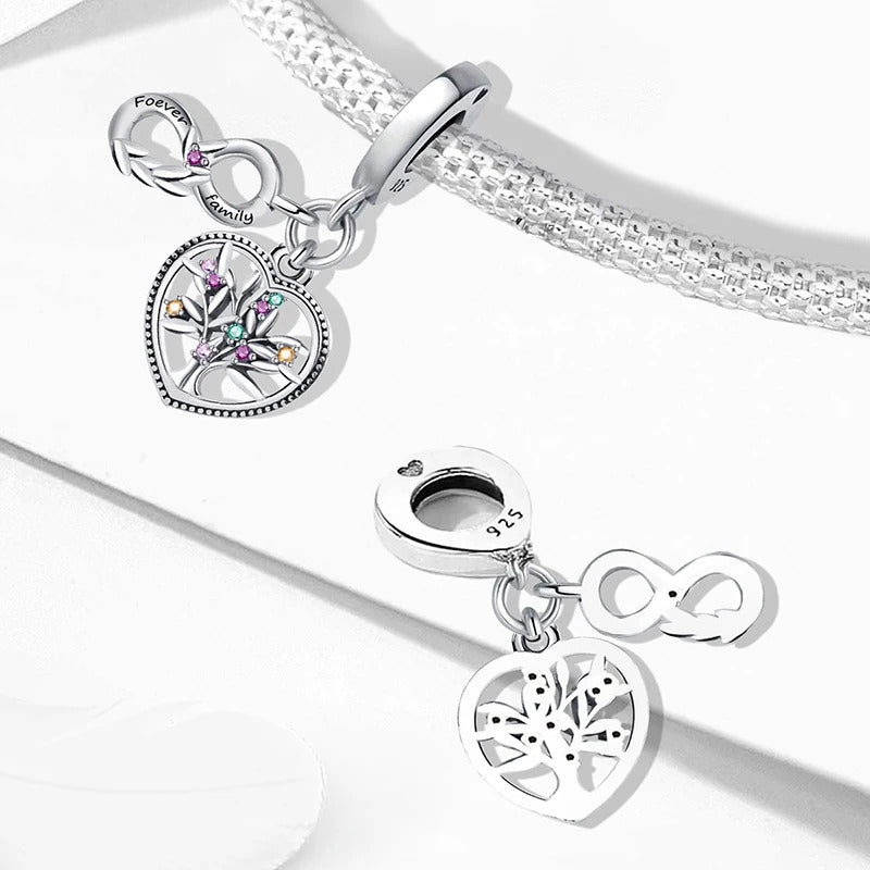 Fit Pandora 925 Original Bracelets Love Heart Flower Four Leaf Clover Turtle 925 Silver Charms Beads DIY Birthday Jewelry Gift