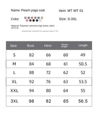 2024 Sun Quick Drying Sports Coat Women's Tight Top Yoga Jacket Long Sleeve Zipper Jacket Running Fitness Women's Jacket S-3XL