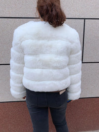 Women's Fashion faux fur coat super hot Autumn Winter women short Faux fox fur fluffy jacket high quality 7xl Ladies furry coats