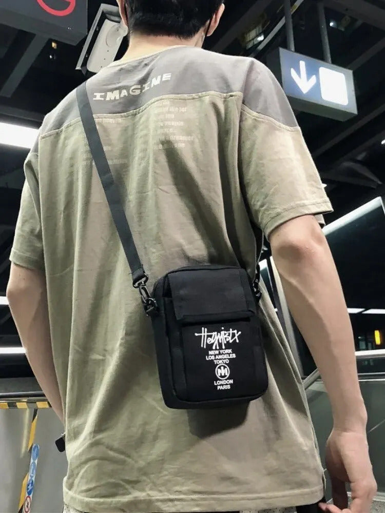 STUY Street Hip Hop Shoulder Slung Mobile Phone For Teenagers Japanese Classic Small Bag Magazine