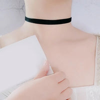 Valentine's Day Punk Gothic Black Velvet Fabric Choker Necklace Tattoo Necklaces Women Chocker Collares Short Neckband Gift