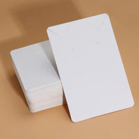 50pcs 6x9cm Necklace Earrings Ear Studs Packaging Card Blank Jewelry Display Card Kraft Paper Card For Jewelry Packaging