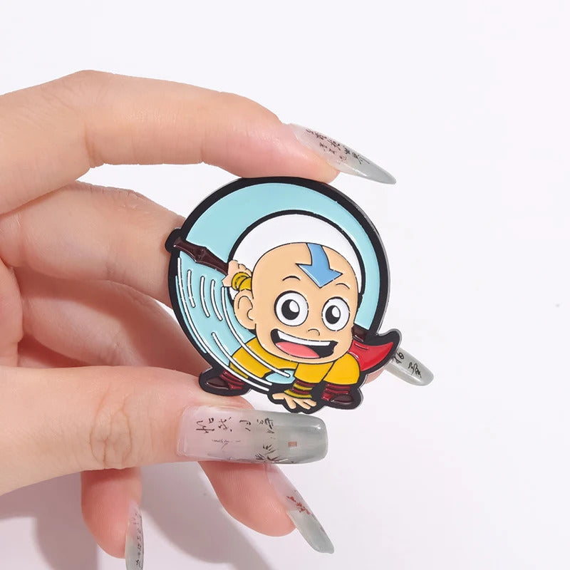 Cartoon Anime Characters Enamel Pins Custom Cute Little Monk Brooches Lapel Badges Funny Jewelry Gift for Friends