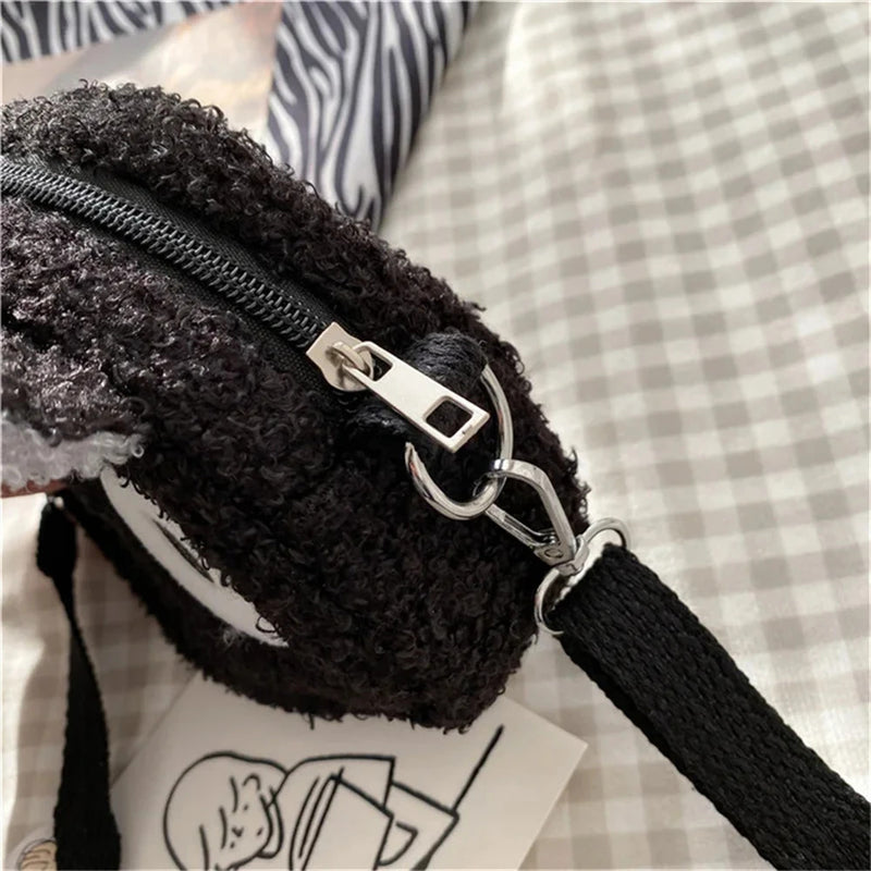 Japanese Style Kawaii Bag Women Cartoon Plush Shoulder Bag for Women New Crossbody Bag Small Phone&Purse Bag Bolsa Feminina